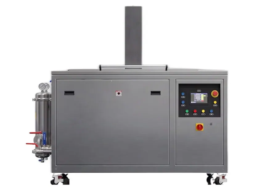 Misonics EVS 300 ultrasonic cleaning tank, front elevation
