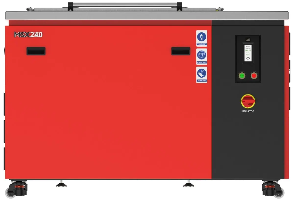 Misonics MSX 240 industrial ultrasonic cleaning machine, designed and assembled in Australia