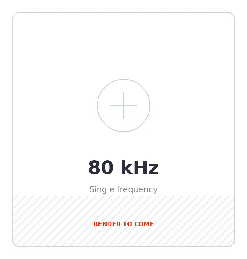 Single-frequency ultrasonic transducer element, 80 kHz