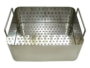 Misonics PowerSonic 610 benchtop ultrasonic cleaner — Perforated stainless basket