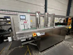 Misonics SonoLine automated ultrasonic cleaning line — The line as delivered — Sono L-130