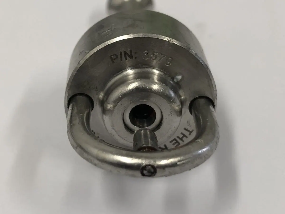 Nozzle head and orifice — before and after ultrasonic cleaning — after the cycle